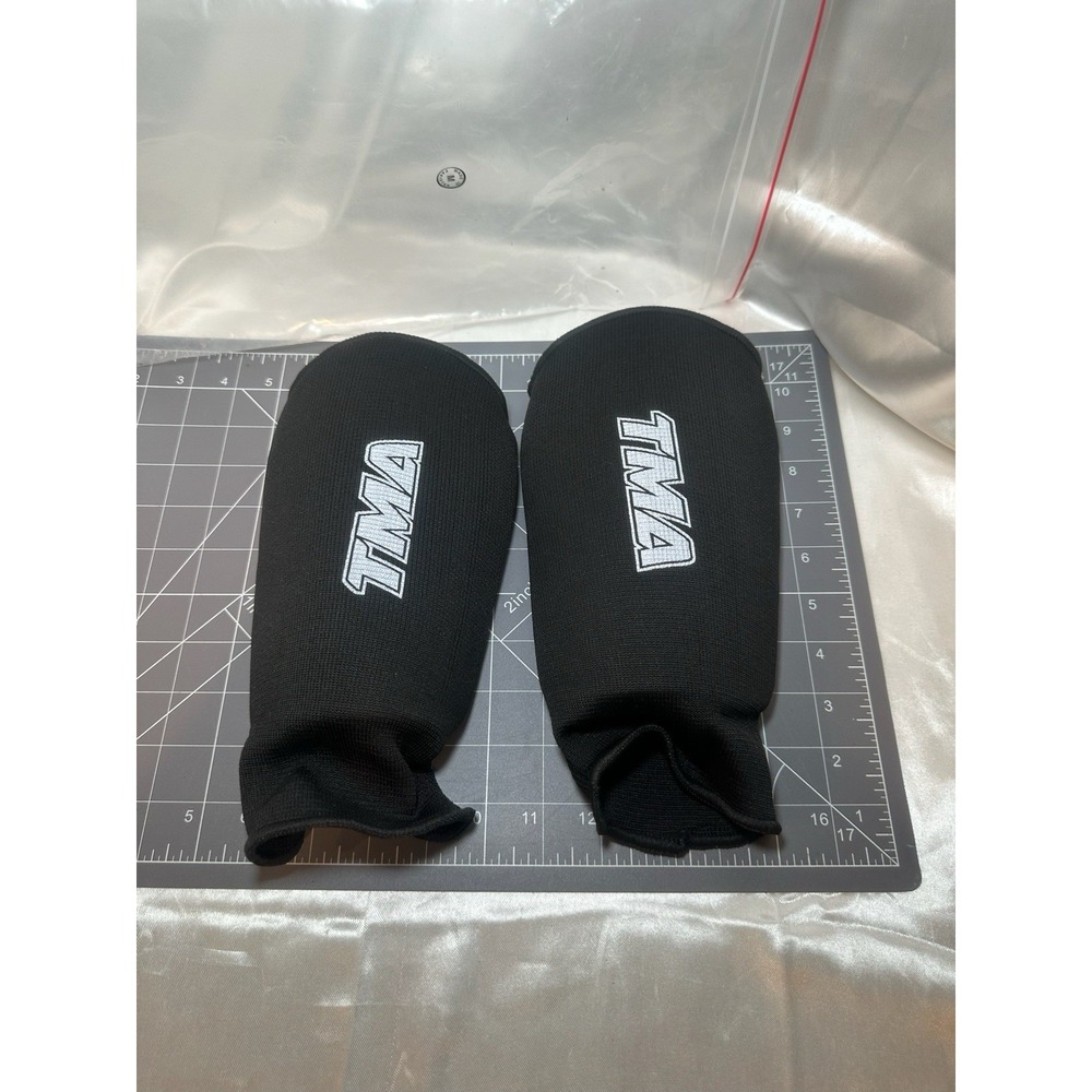 TMA Shin Instep Guards Kickboxing MMA Sparring Sz Medium Shin Pads New In Bag